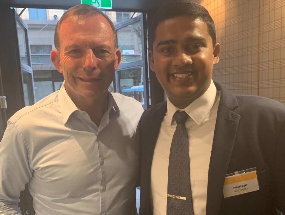 Prakash Rodrigo Former Australian Prime Minister Tony Abbott