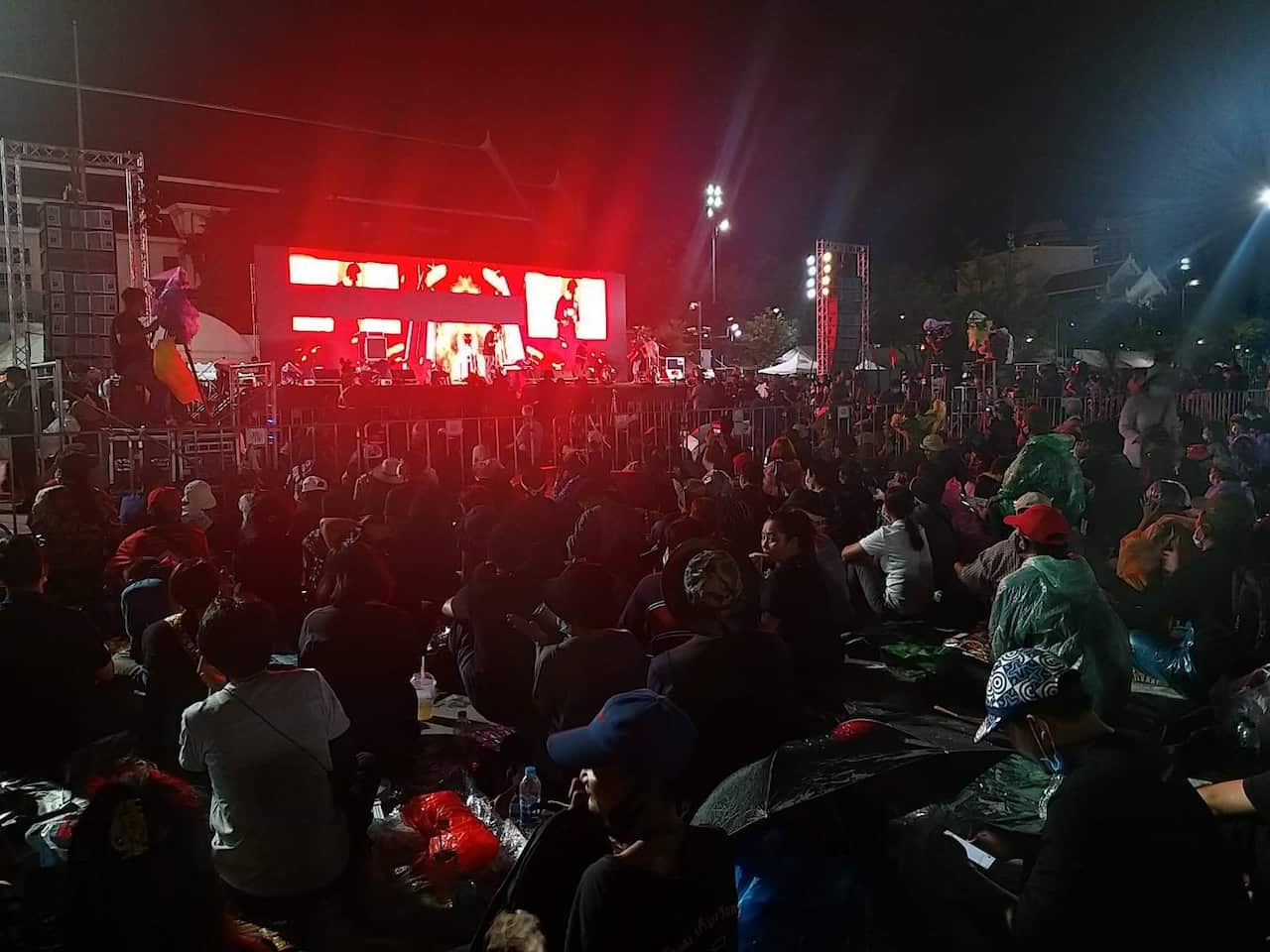 การชุมนุมประท้วงของกลุ่มนักศึกษาที่ท้องสนามหลวง