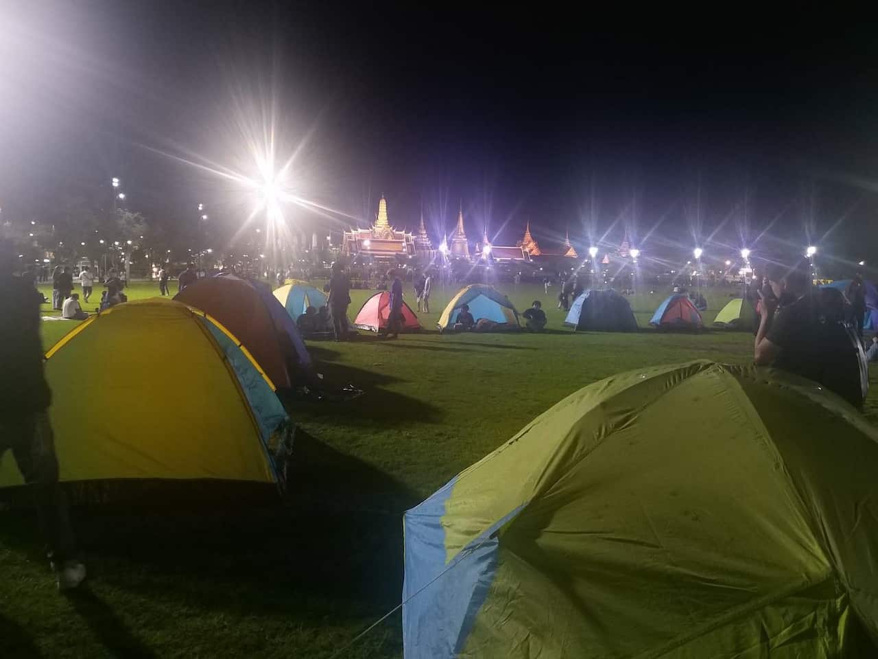 การชุมนุมประท้วงของกลุ่มนักศึกษาที่ท้องสนามหลวง