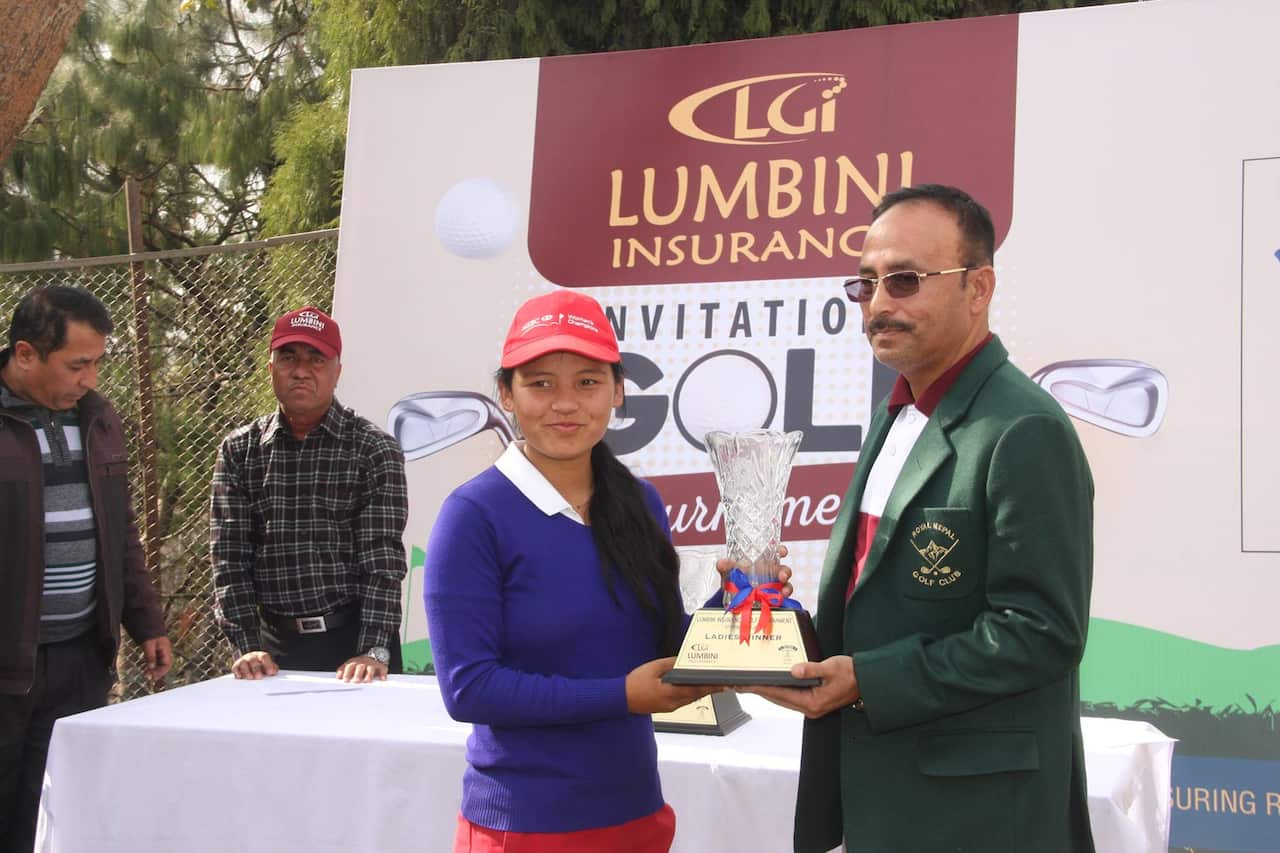 Pratima Sherpa golf competition in Nepal.