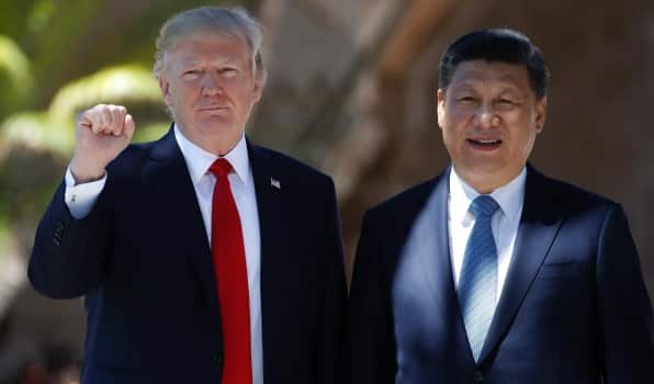 The American and Chinese presidents Donald Trump and Xi Jinping