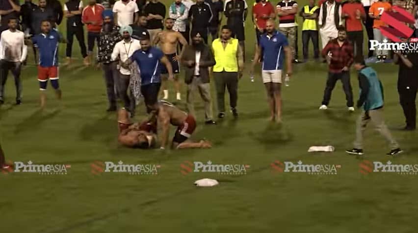 Goldi Gagewal and Pala Jalalpuria at Coffs International Stadium.