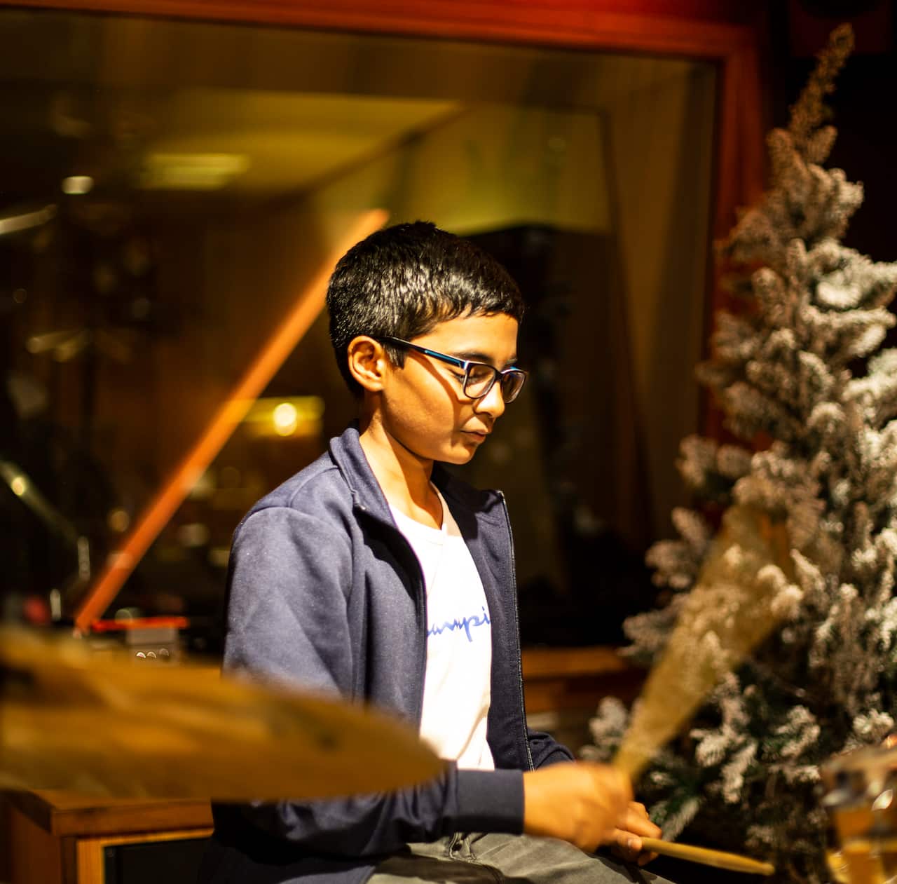 A. R. Pritsh Playing Drums