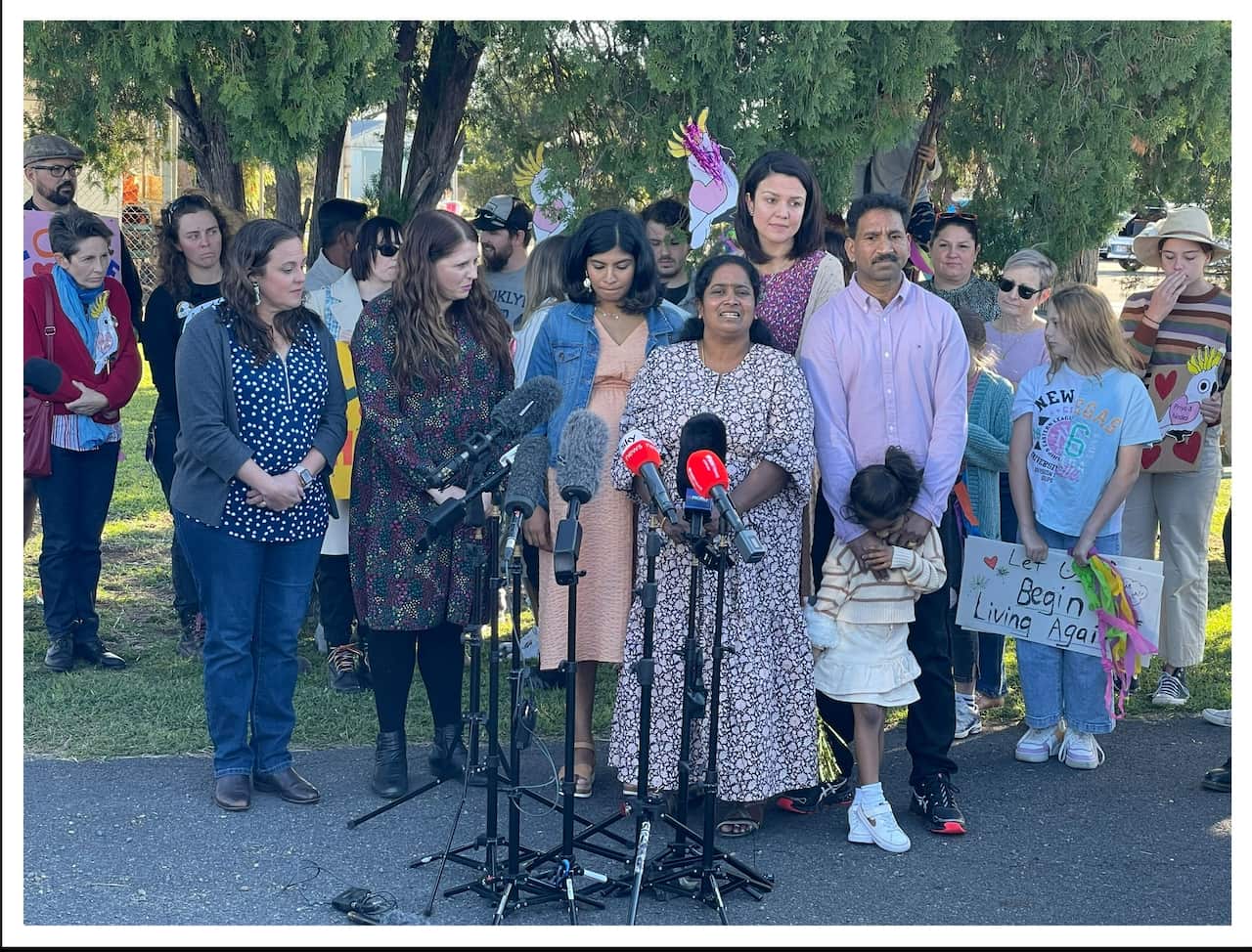 Priya Nades family  return to Biloela