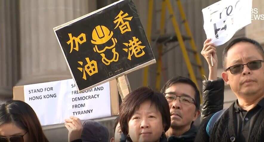 Australian protesters march in support of Hong Kong pro-democracy protesters
