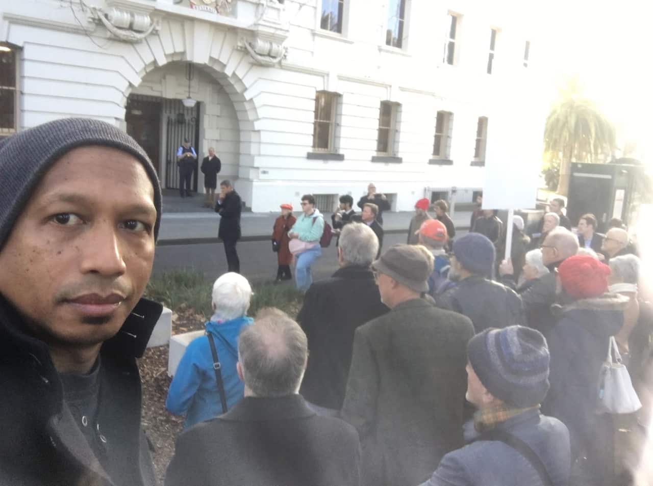 Protest Melbourne witness k