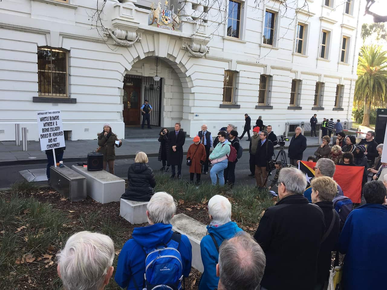 Protest Melbourne witness k