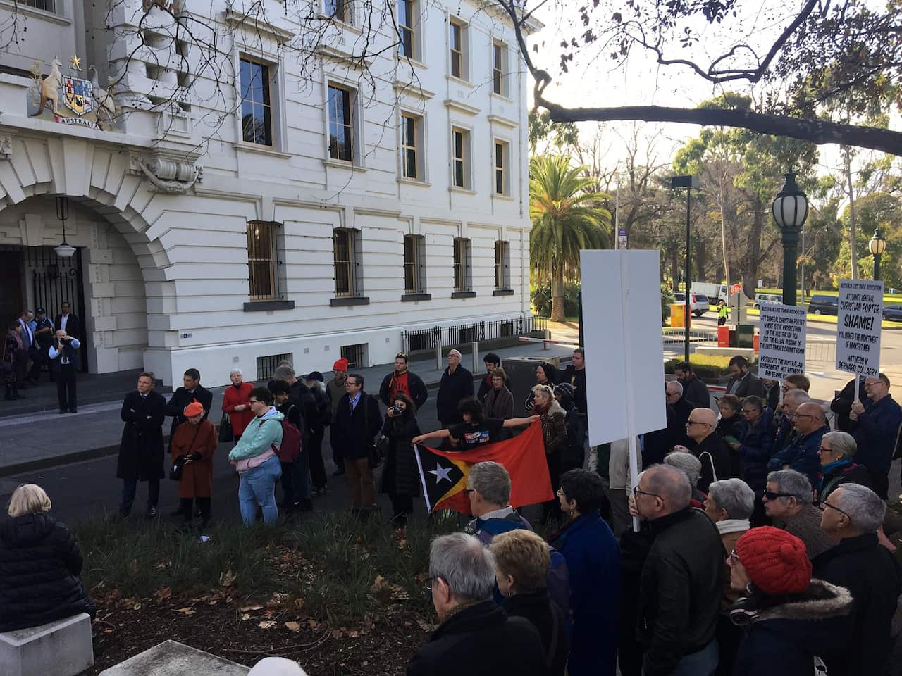 Protest Melbourne witness k