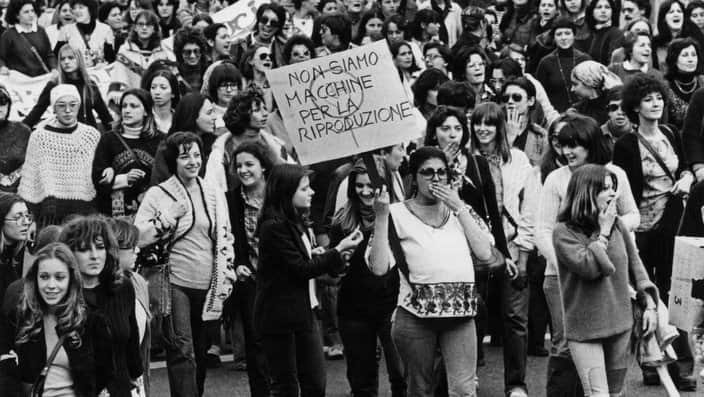 A feminist demonstration in Milan