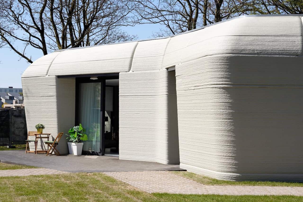 A Dutch Couple Are the First Tenants of This Boulder-Shaped 3D-Printed Home