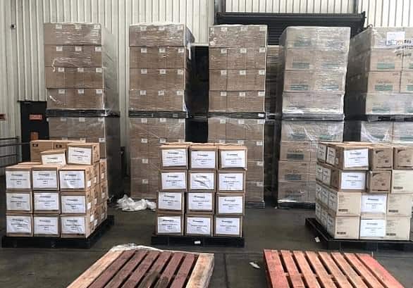 A picture from one of the export storages 