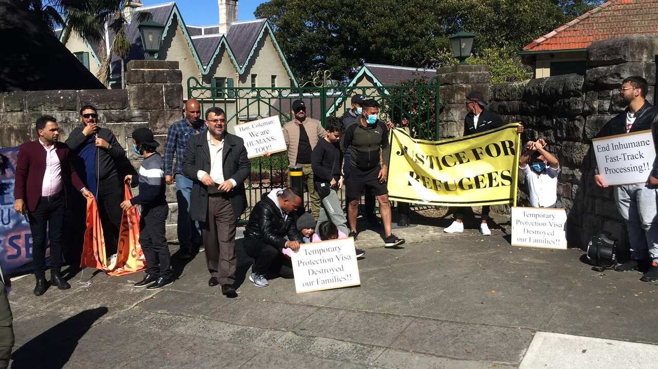 Refugees protest Sydney