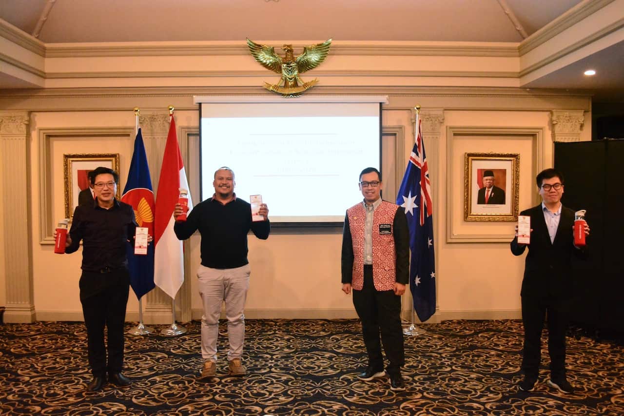 Consul General Heru Subolo (2nd from right) with representatives from Indonesian communities in Sydney.