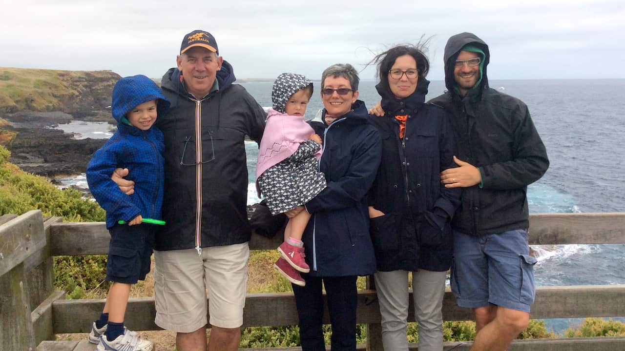 La famiglia Pucci con i nonni