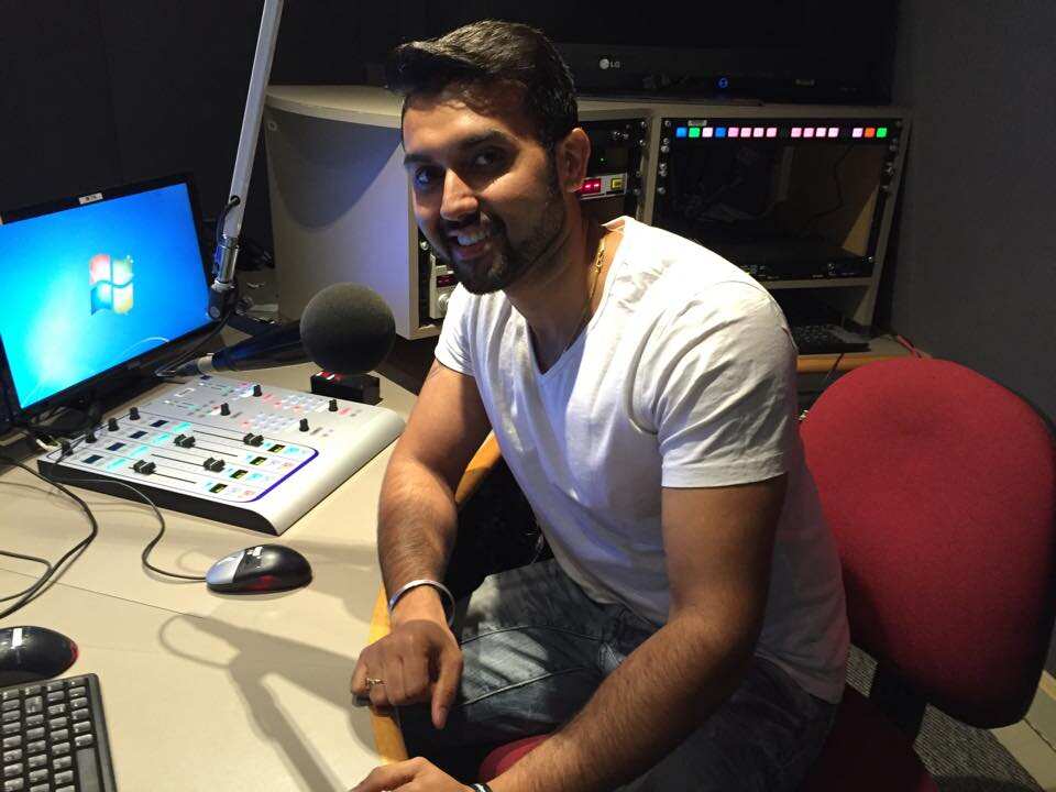 Puneet Gulati, recording his poetry