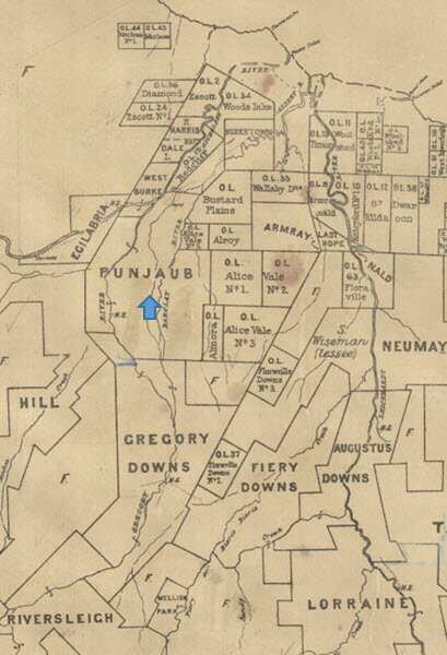 A map from 1898, showing the consolidated Punjaub 