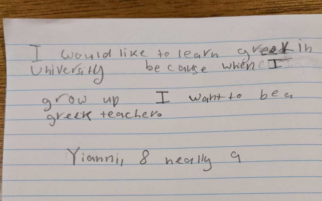 School aged students learning Greek across Victoria felt passionately about the possible closure of the Greek Program at La Trobe.