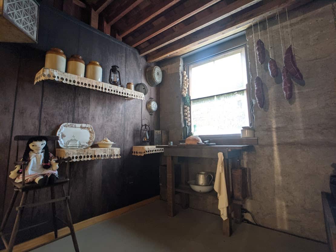 Una delle abitazioni degli esuli del Triveneto ricostruita nel museo di New Italy