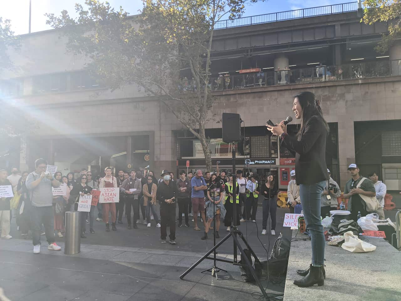 停止仇恨亚裔 #StopAsianHate 集会