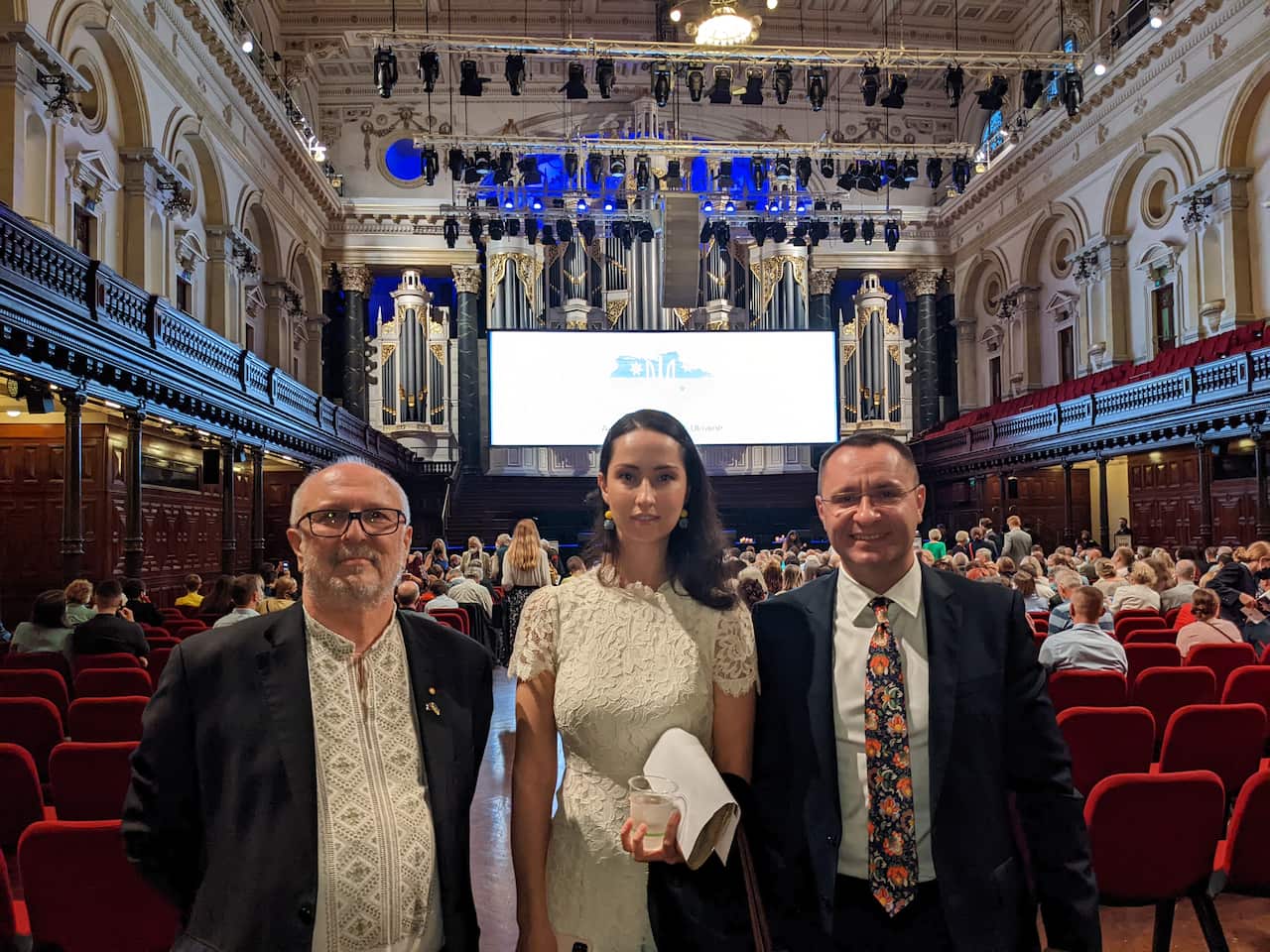 Mr Jaroslav Duma, OAM; Ms Kateryna Argyrou and Mr Vasyl Myroshnychenko.