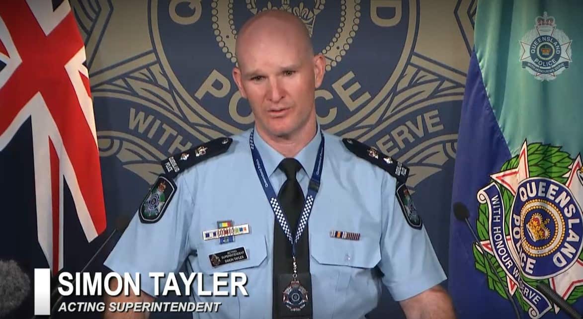 Acting Superintendent Simon Tayler from QPS