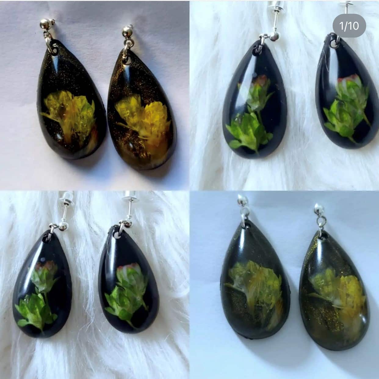 أقراط نسائية  من أعمال الفنانة نباهد