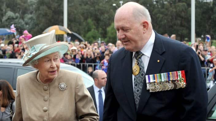 Queen Elizabeth with Governor-General