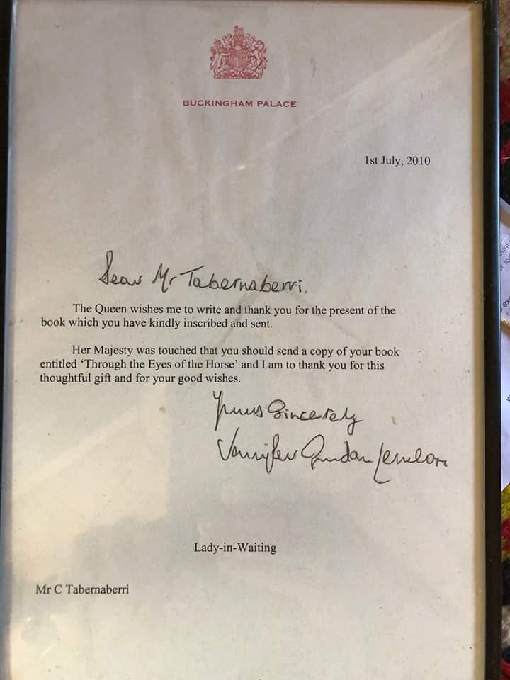The letter from Buckingham Palace