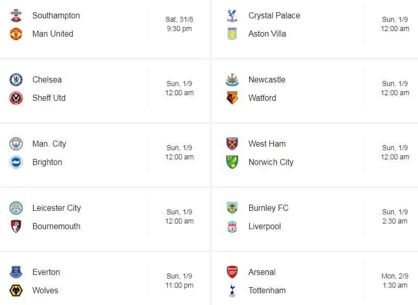 Round 4 EPL