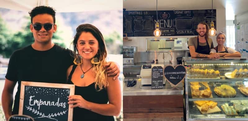 Nicholas e Riccardo assieme alle loro compagne sudamericane, rispettivamente Valentina e Katherine