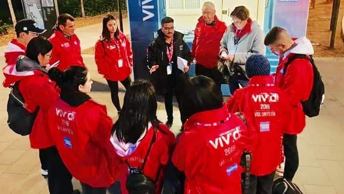 Rahim Zaidi volunteered for the Vivid Sydney.
