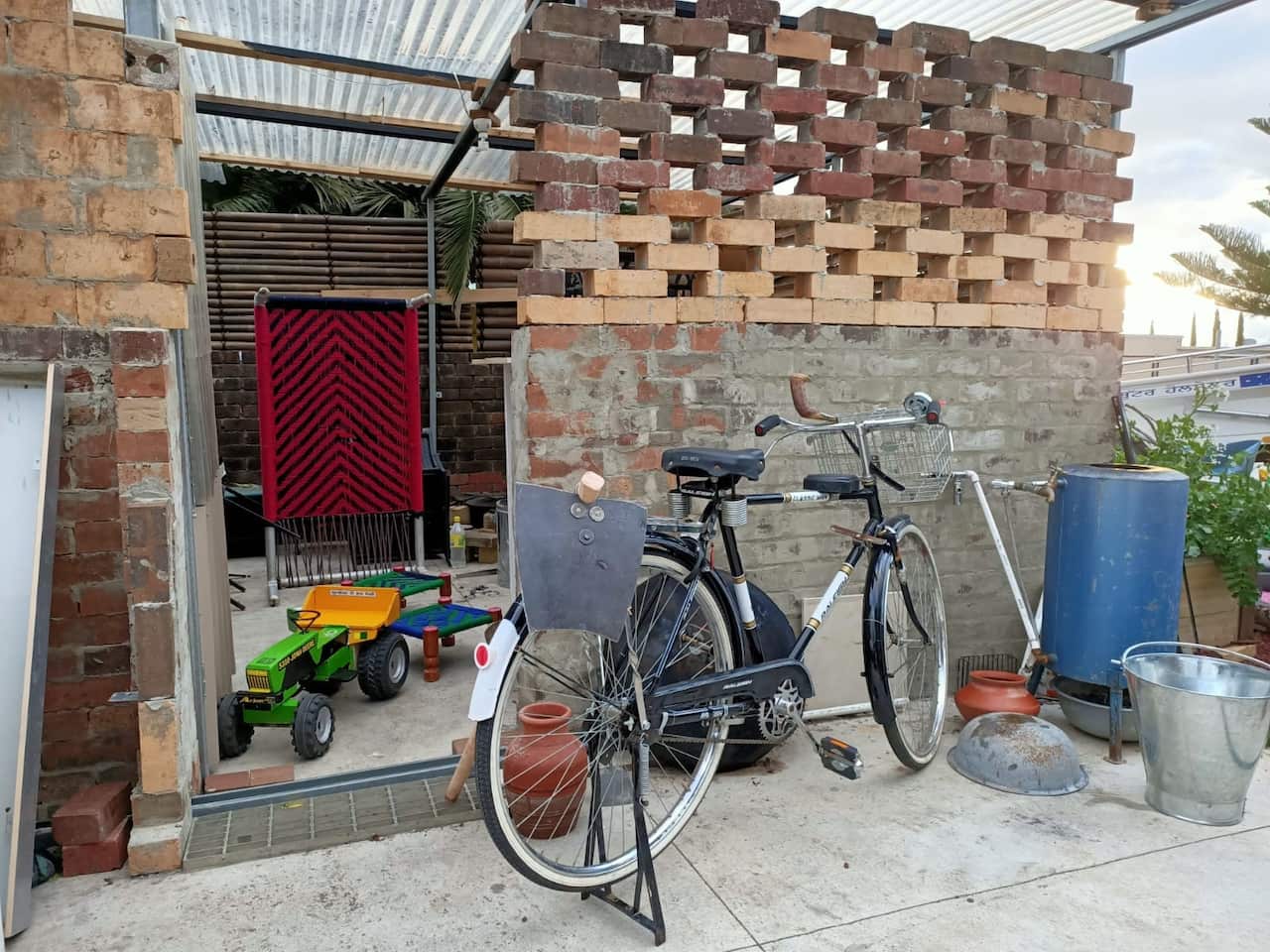 Mr Buttar uses a portion of his house to display various Punjabi items 
