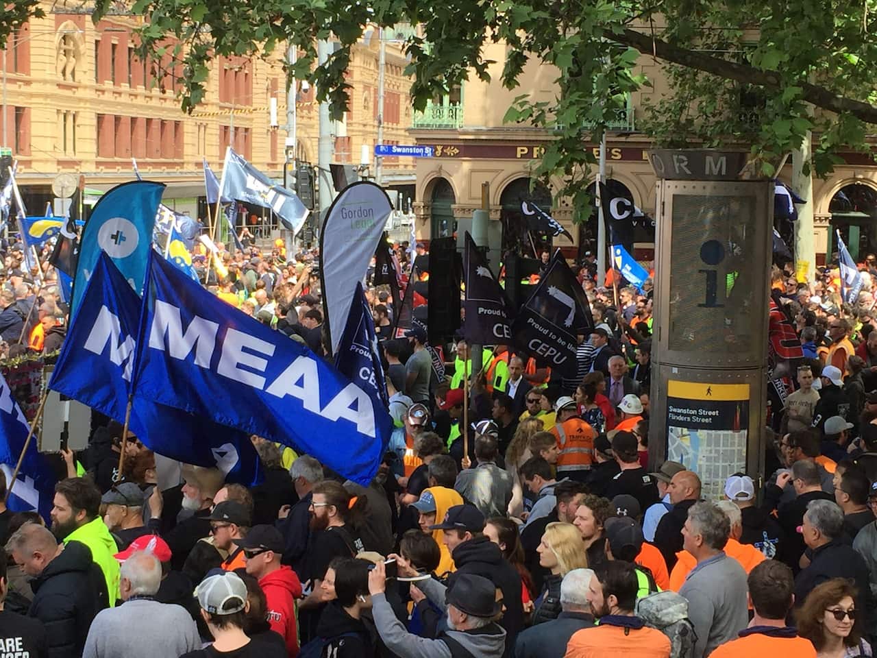 union protest melbourne