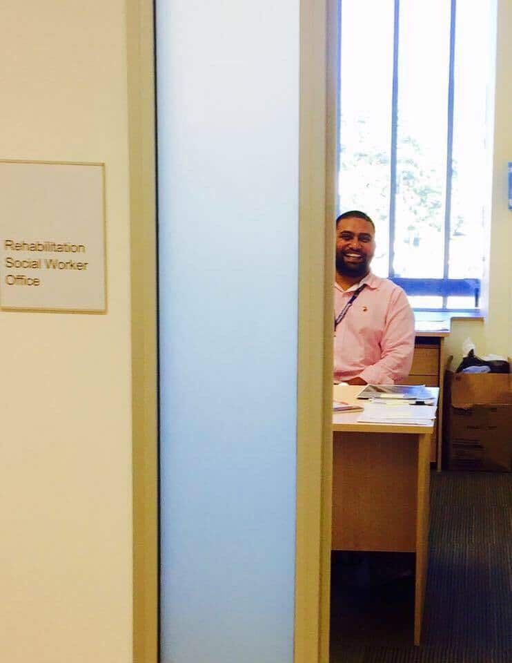 Social worker Ramandeep Singh at his office in Cairns