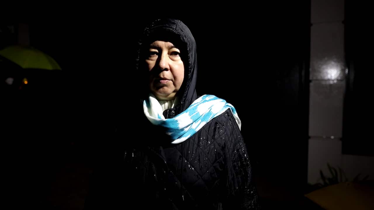 Uyghur community leader Ramila Chanisheff attended the Adelaide vigil. 