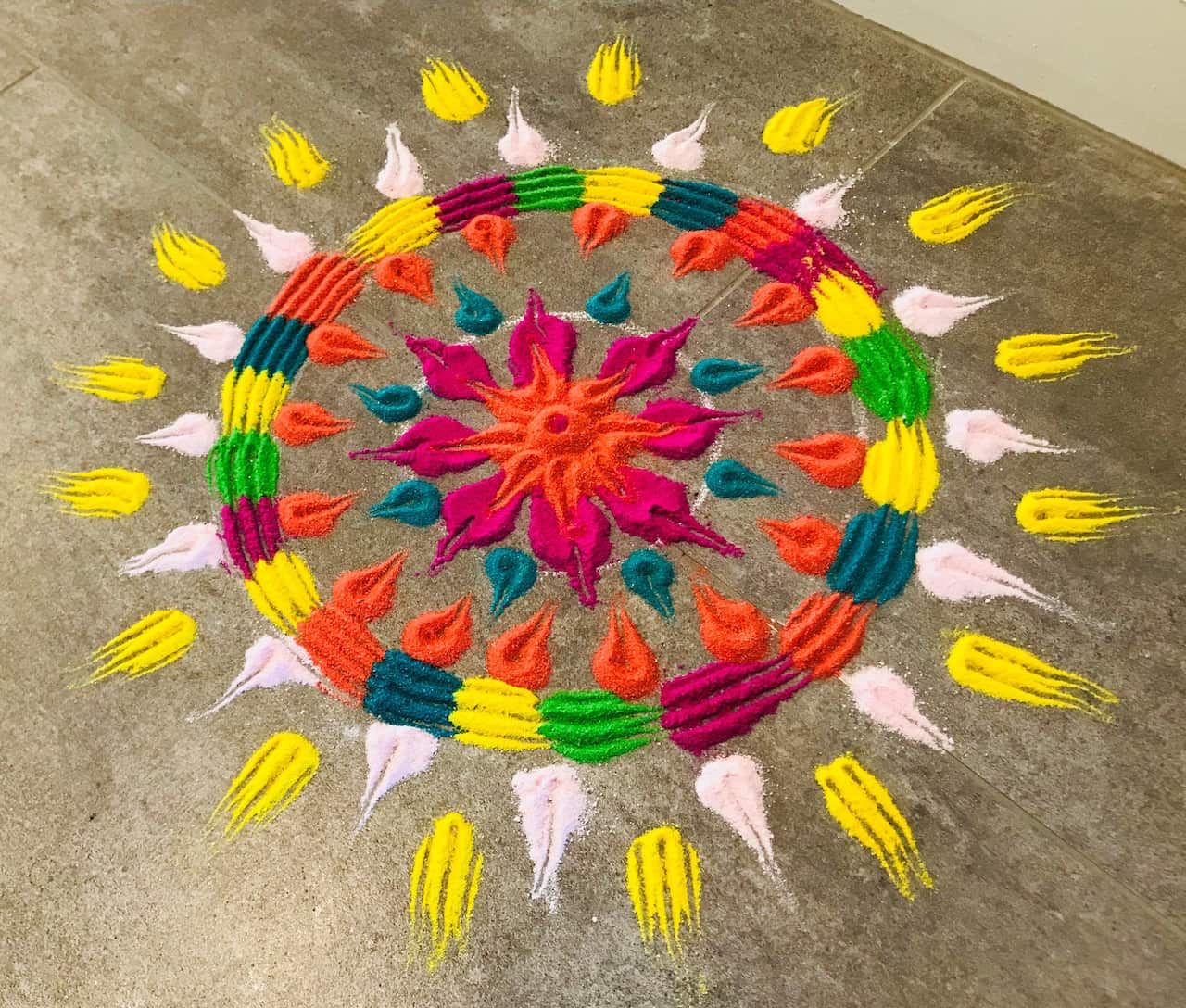 Diwali Rangoli by Dhvani Vora