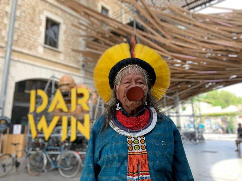 Chief Raoni Metuktire, the leader of the Kayapo people