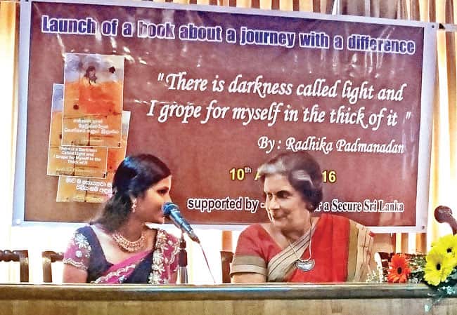 Rathika with former President Chandrika Bandaranaike Kumaratunga