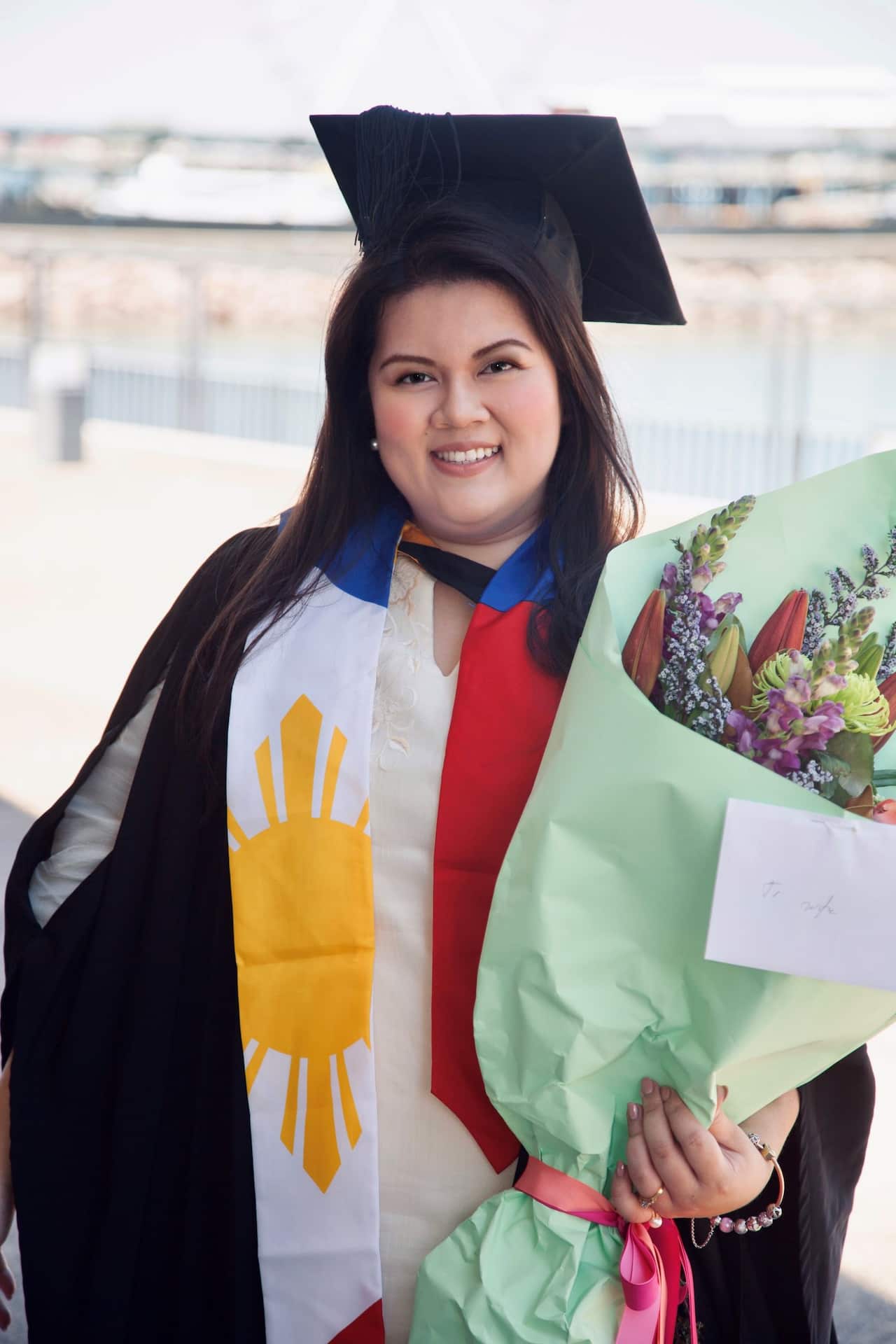 Zarah Denese Tenorio-Ramoso graduated Bachelor of Laws with highest honours in Charles Darwin University.