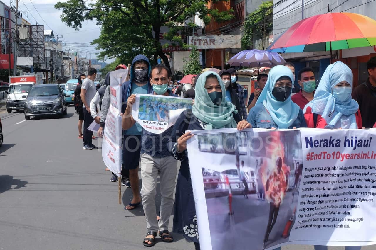 Thousands of Hazara refugees have rallied and set up camps in front of the UNHCR offices in recent weeks.