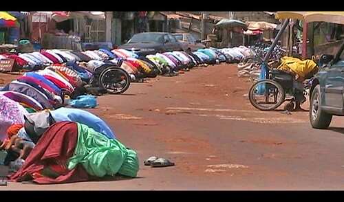 Moslem prayer - Fully embracing the faith.