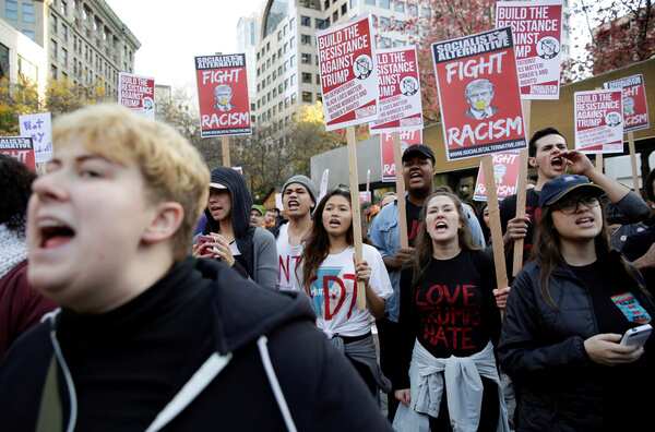 Here's a protest snap from Washington.