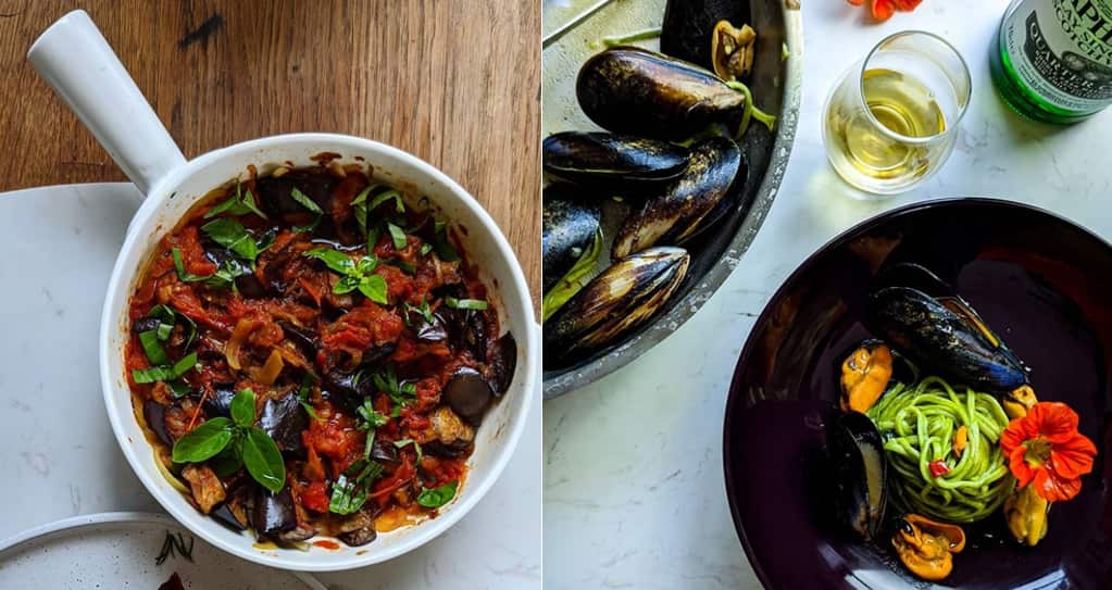 Due esempi di ricette sulla pagina Instagram @italiansdownunder