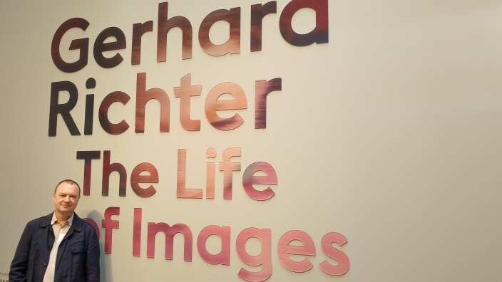 Dr Dietmar Elger opens the 'Life of Images' exhibition at QAGOMA in Brisbane.