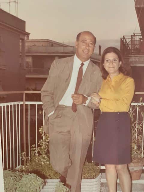 Roberta Veo with her father