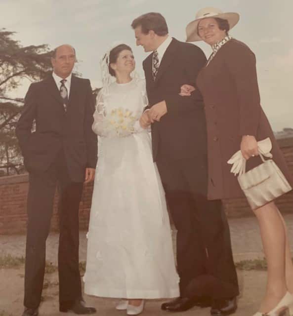 Roberta Veo on her wedding day.