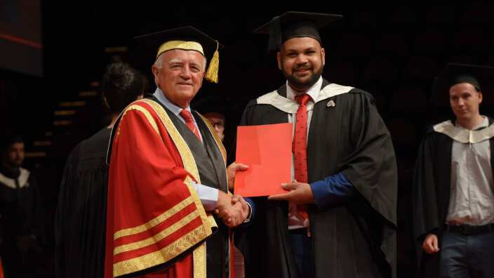Rohan Sharma at his convocation