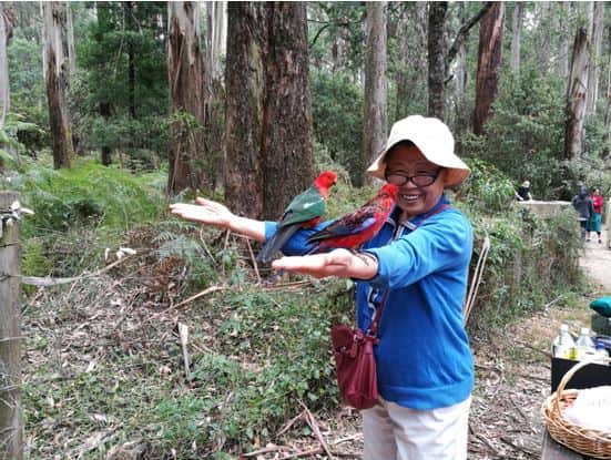 蒋荣萍2018年在公园