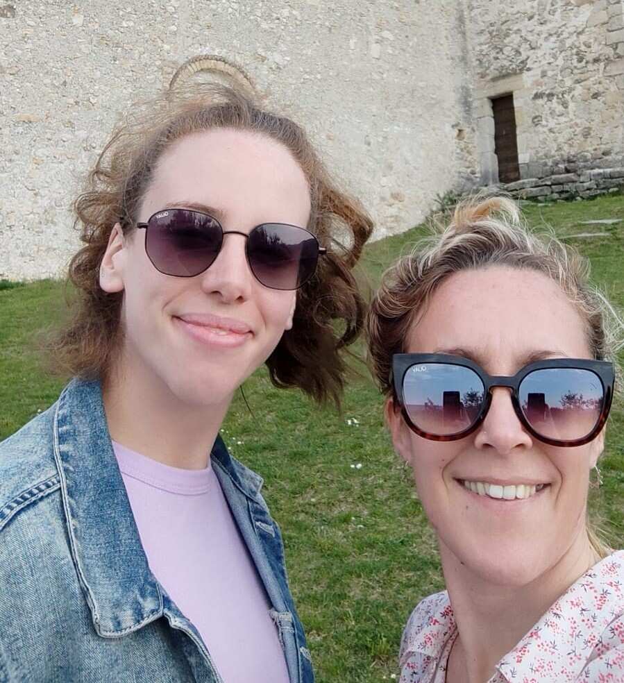 Ruby with Francesca, founder of OzItaly