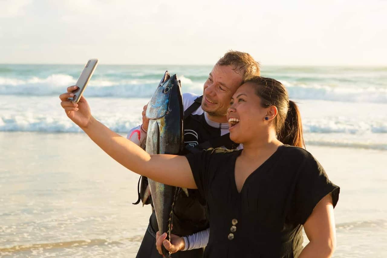 Fishing adventure of Jim and Zanti 